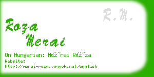 roza merai business card